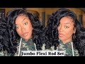 JUMBO FLEXI ROD SET ON NATURAL HAIR