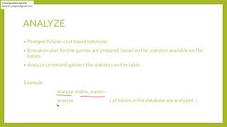 maintenance activities in postgres