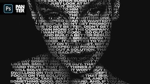 How to Create Text Portrait | Photoshop Tutorial