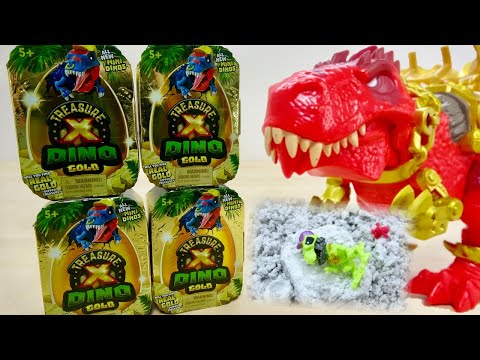 さぁ!水で濡らしてミニ恐竜発掘スタート! TREASURE X DINO GOLD🦖
