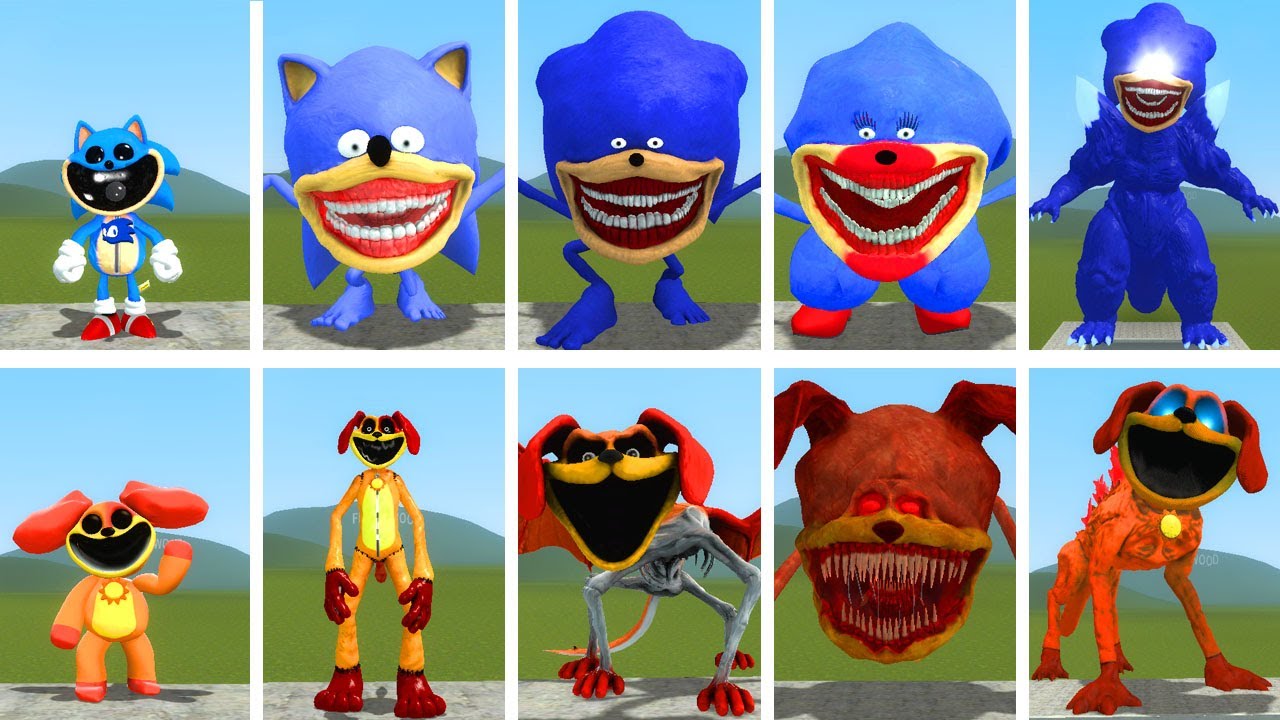 THE SHOWDOWN BETWEEN THE SONIC AND DOGDAY GANGS: WHO IS STRONGER IN GARRY'S MOD?