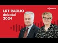 Tiesiogiai LRT RADIJO debatuose – Gitanas Nausėda ir Ingrida Šimonytė | LRT Radijas | 2024-04-29 image