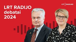 Tiesiogiai LRT RADIJO debatuose – Gitanas Nausėda ir Ingrida Šimonytė | LRT Radijas | 2024-04-29