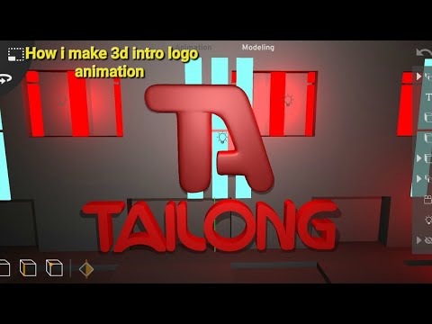How I make 3d animation intro on my mobile phone #prisma3d #animations #3dmodelling #logoanimation