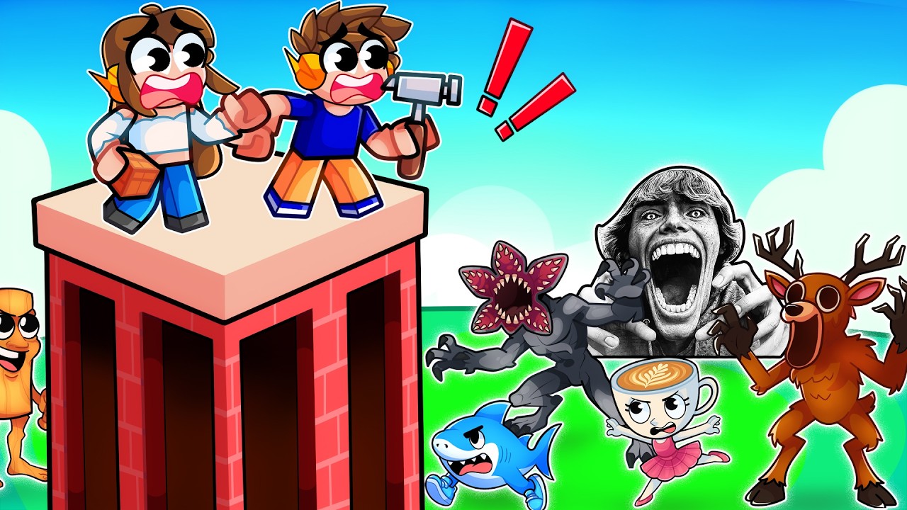 CONSTRUA UMA TORRE PARA SOBREVIVER NO ROBLOX!