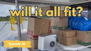 Moving aboard our TINY floating HOME DOWNSIZING to fit on a catamaran | Ep 16