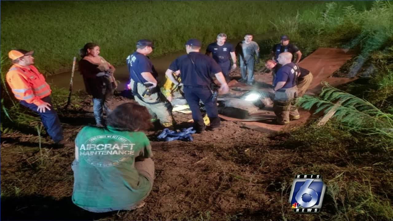 Horse rescued after being stuck in ditch - YouTube