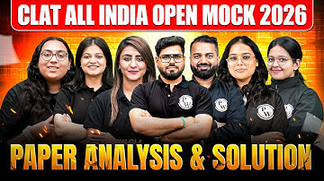 All India CLAT Open Mock 2026 | Paper Wise Analysis + Solutions