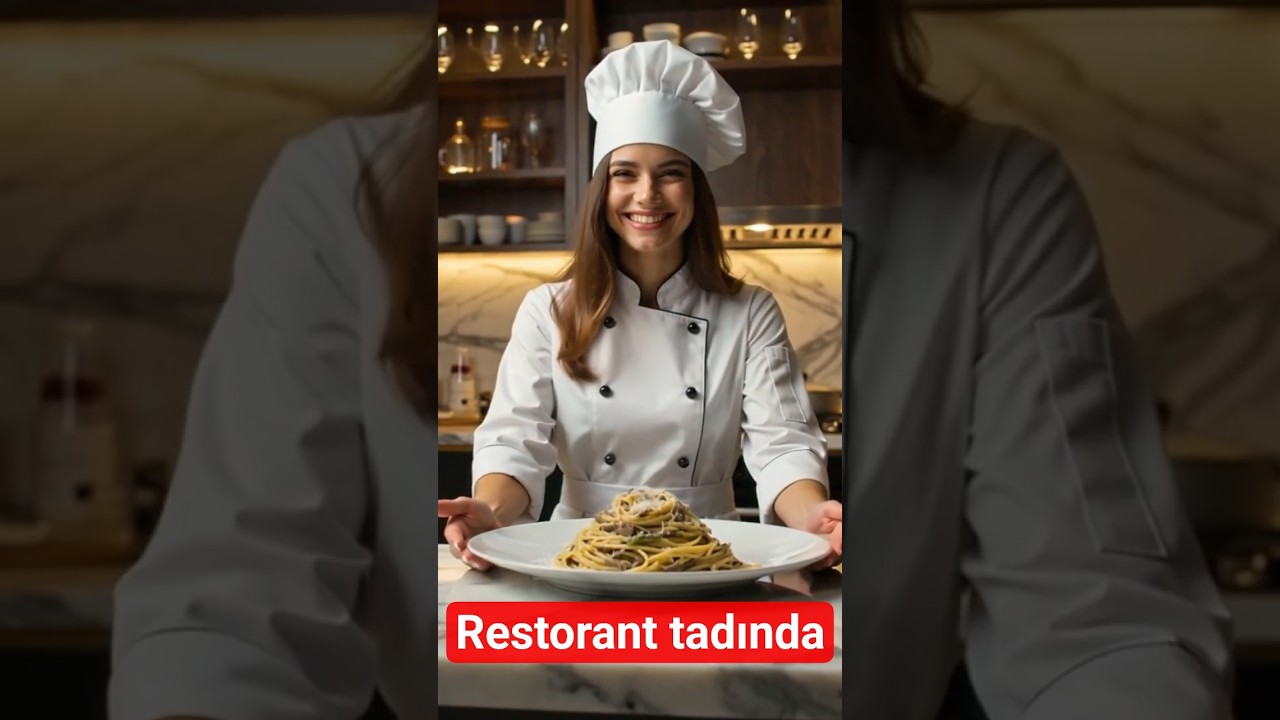 Evde Trüf Makarna Tarifi 🍝 | Restoran Lezzeti Ucuza!       #yemek #yemektarifleri #chef #shorts