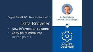 Data Browser - New For Cogent Datahub Version 11