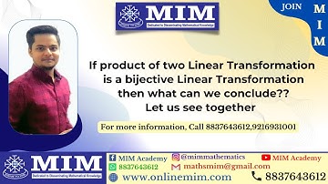 If product of two Linear Transformation is a bijective Linear Transformation then what can we say!!