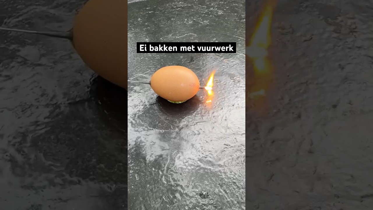 Kan je een ei bakken met vuurwerk? 🧨 
