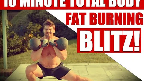 10 Minute Total Body Kettlebell Fat Loss Workout [Crushes Your Core!] | Chandler Marchman