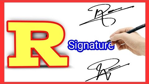 Most stylish R signature style | R letter signature style | R signature ideas