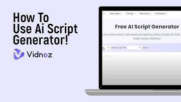How to Use Ai Script Generator on Vidnoz Ai [easy]