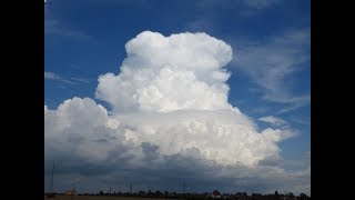 Burze w okolicach Kalisza (mocno rozbudowane cb) + całkowite zaćmienie Księżyca! - 27.07.2018r.