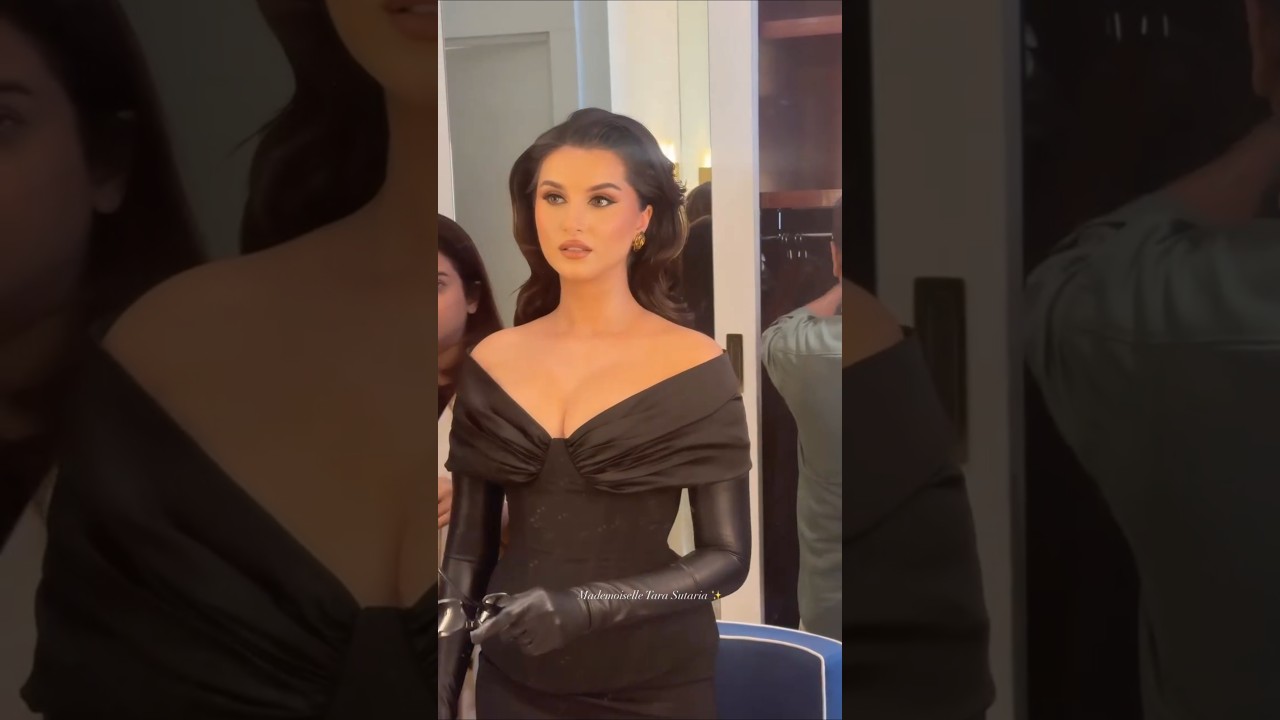 💣 INCREDIBLY BEAUTIFUL #tarasutaria gets ready for #cannes #grwm #fashion #makeup #shorts