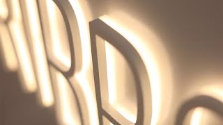 Ultrathin Letter Illumination with the Ribbon Strip from Bounce LED