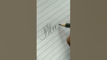 Pencil Calligraphy || Practice for Beginners ||