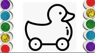 Cute Toy Drawing for Kids / Duck drawing for kids and toddlers