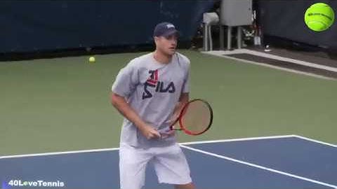 Isner Practice 2018 US Open
