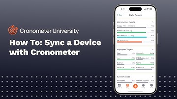 How To: Sync A Device With Cronometer