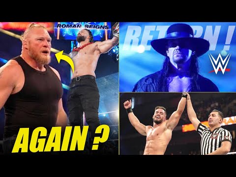 ROMAN Reigns Vs BROCK Lesnar AGAIN ? In Future | Undertaker Wants To RETURN, Austin Theory| WWE News