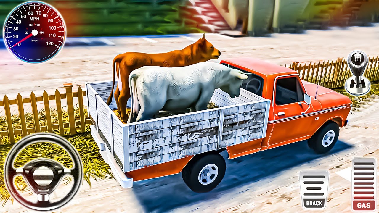 Farm Animals Transporter Truck Driving 3D - Animal Transport Truck Simulator - Android GamePlay