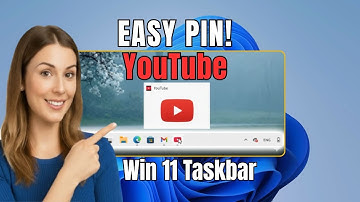 EENVOUDIGE MANIER! YouTube vastmaken aan de taakbalk in Windows 11 (YouTube-pictogram toevoegen a...