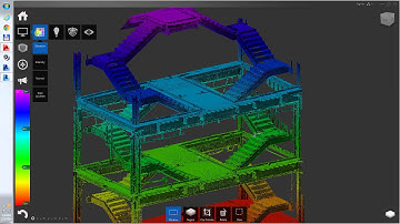 Laser Scan and AutoCad Model of a Staircase