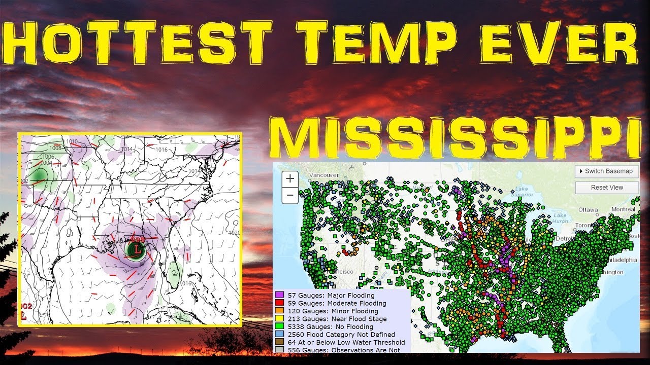 MISSISSIPPI RIVER LEVEE BREACH ARKANSAS! RECORD HEAT 134°F TORNADO