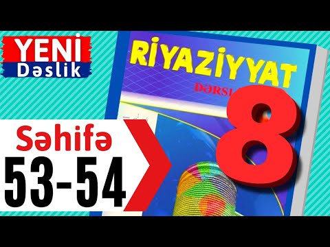 Riyaziyyat 8 ci sinif seh 53-54 Kvadrat tənliklərin vuruqlara ayırma üsulu / dersimiz riyaziyyat