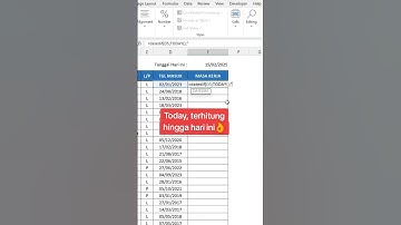 Hitung Masa Kerja Pegawai #excel #exceltips #exceltricks