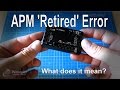 APM 8 bit boards 'Retired' error (1.x, 2.5, 2.6, 2.7, 2.8 and 3.1)