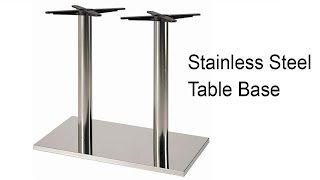 Verona Stainless Steel Table Base Snazzy Table Top Support