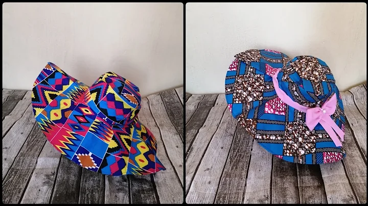 DIY Wide Brim Sun hat with African Print Fabric|Sun-hat Tutorial