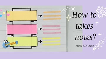 How to Take Notes 📚✨🤩Creative Sticky-Note Ideas#foryou #art #studentlife #drawing #stickynotes#study
