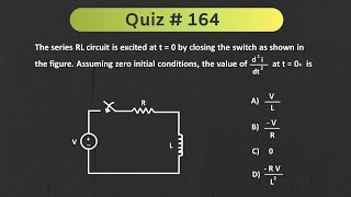 Quiz # 164 ( Network Analysis - Transient Analysis)