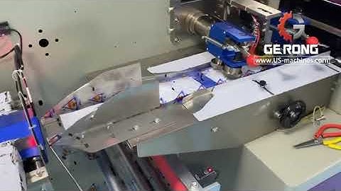 Outer earloop folding sorting feeding horizontal type bag packaging machine testing video