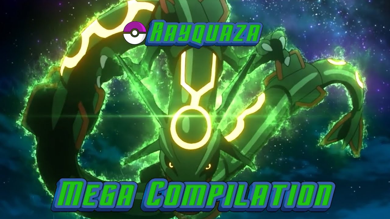 Fusion of red rayquaza and zekrom pokemon