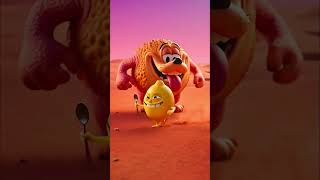 🍋 Lemon Running Away From a Monster on Mars! 😂#shorts #funny #lemon #monster #mars #animation