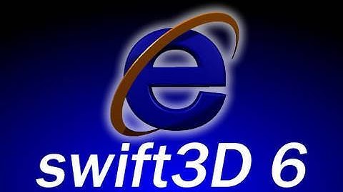 Swift 3D 6 Tutorial: Animated IE Logo Model Design Workflow