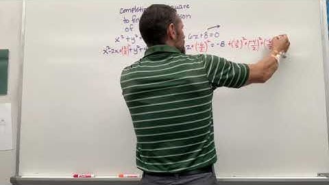 Completing the Square to find a Sphere