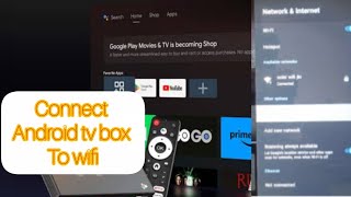 Connect android tv box to wifi or mobile hotspot #wifi #internet screenshot 3