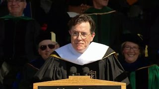 Stephen Colbert gives a funny farewell to Wake Forest University class of 2015