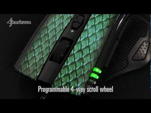 Sharkoon Drakonia Laser Gaming Ποντίκι 5000 DPI Πράσινο
