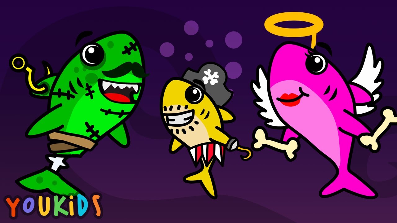 Хэллоуин с акулятами 🎃 Детские стишки от YouKids