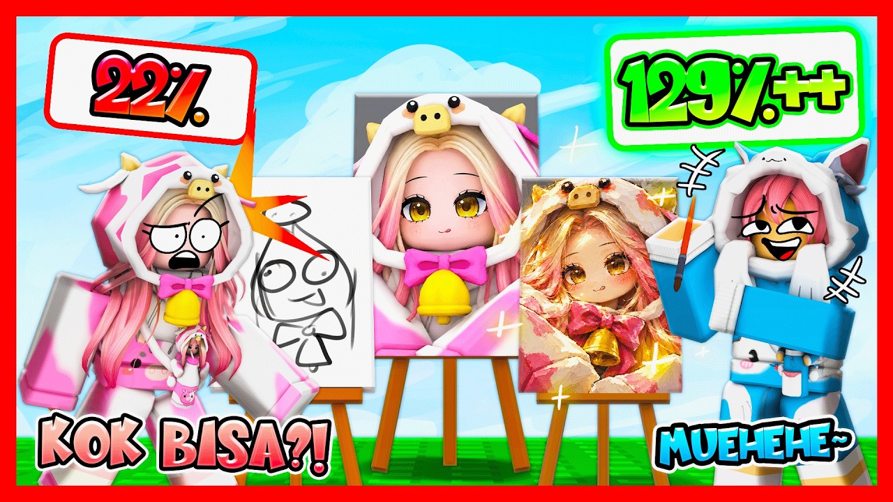 ATUN & MOMON ADU GAMBAR SIAPA PALING MIRIP !! KALAH WAJIB JOGET !! Feat @sapipurba Roblox