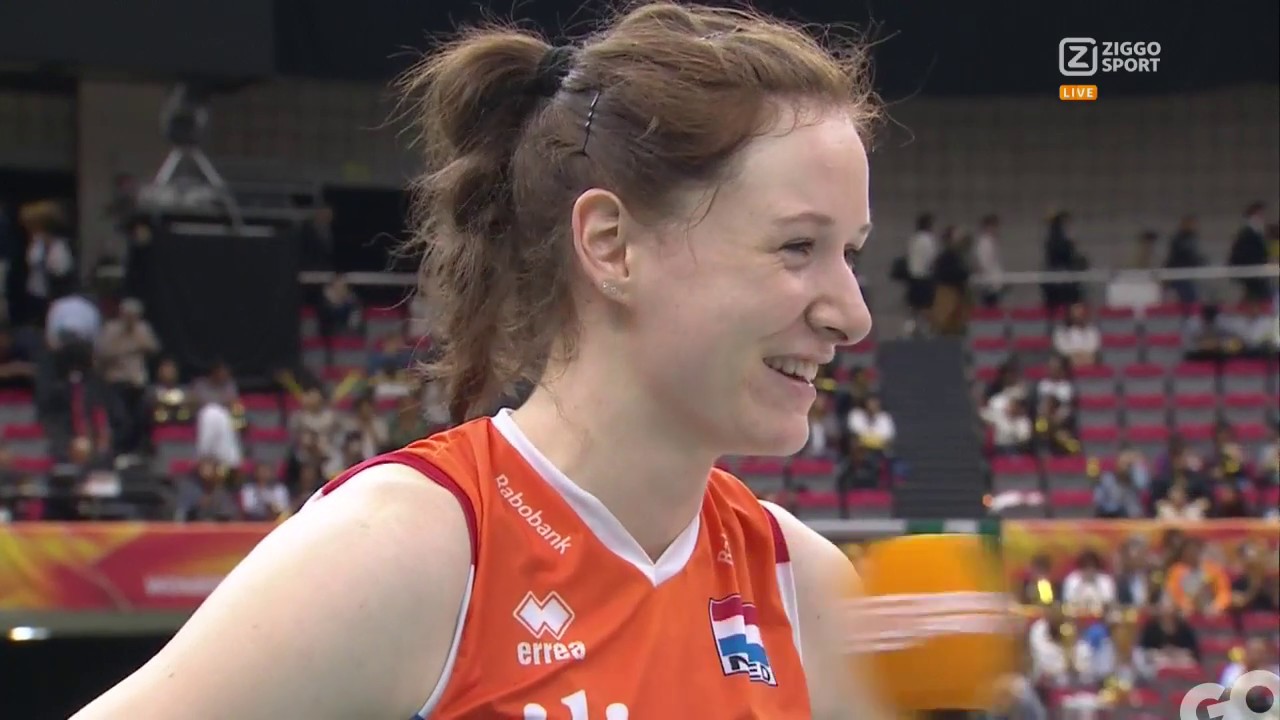 oranje leeuwinnen WK Volleybal Vrouwen, Nederland - Verenigde Staten, reactie Lonneke Sloetjes bij Ziggo Sport