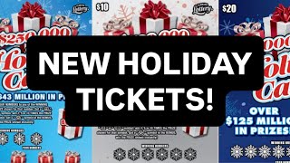 🔴 LIVE Brand-New Holiday Scratch Offs Just Released! Trying The $5, $10 \u0026 $20 Tickets!